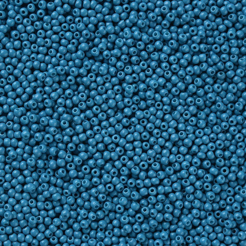 FGB Seed Beads ~ Size 11/0 ~ Opaque Denim ~ 20 grams