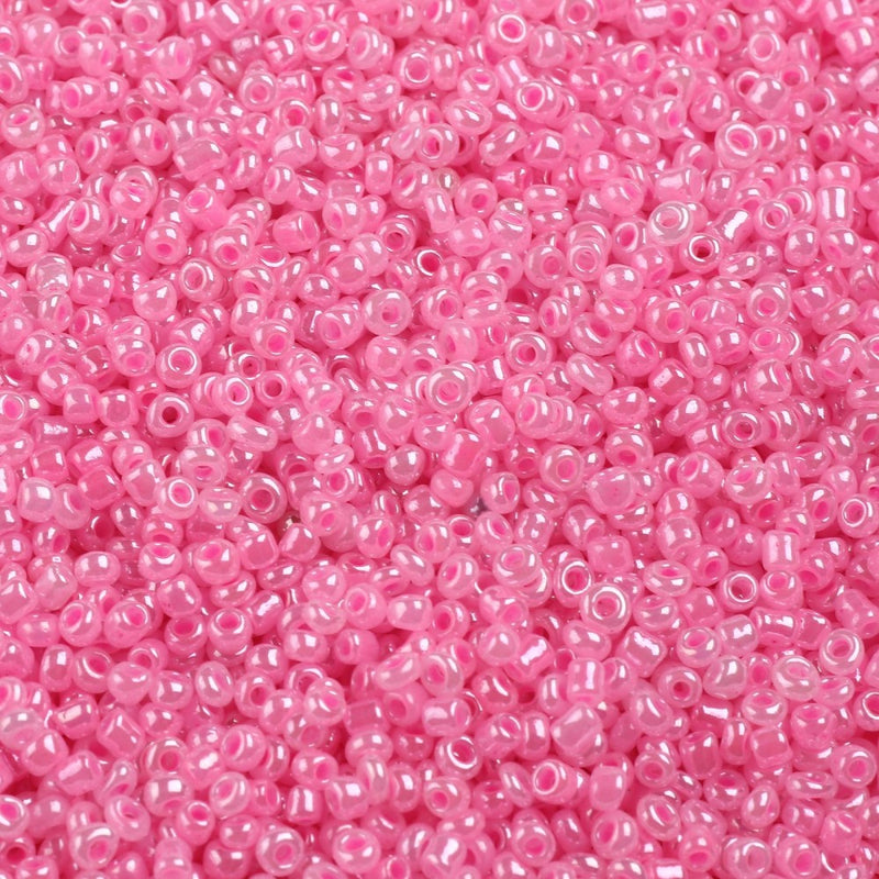 2mm Seed Beads ~ 20g ~ Ceylon Pink