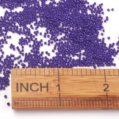 MGB Matsuno Seed Beads ~ Size 15/0 ~ Dark Blue ~ 5 grams
