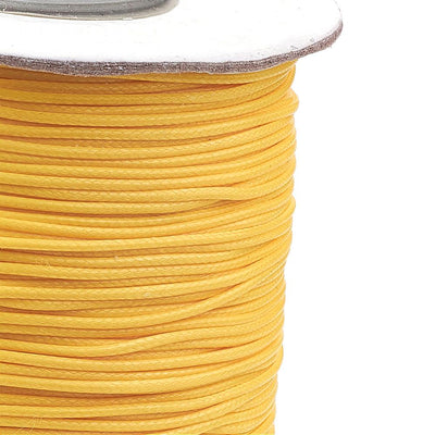 1mm Korean Waxed Polyester Cord ~ Yellow ~ 1 Metre