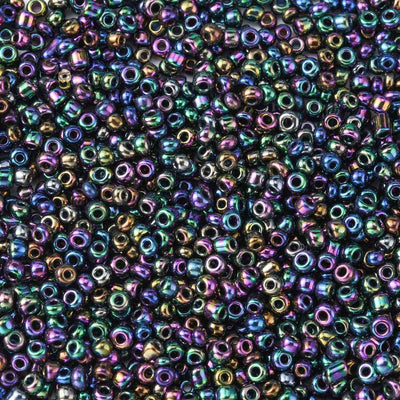 3mm Seed Beads ~ 20g ~ Iris Blue/Purple