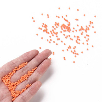 FGB Seed Beads ~ Size 11/0 ~ Opaque Light Orange ~ 20 grams