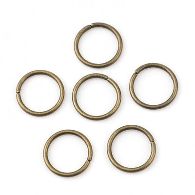 5mm Antique Bronze Plated Jump Rings ~ Pack of 200