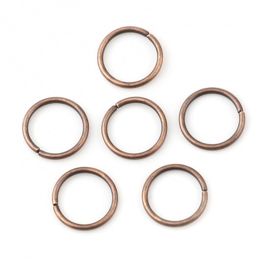 5mm Antique Copper Plated Jump Rings ~ Pack of 200