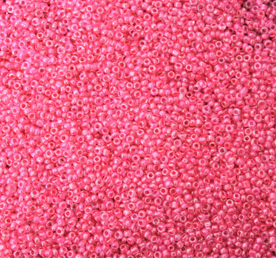 2mm Seed Beads ~ 20g ~ Inside Colours Fuchsia