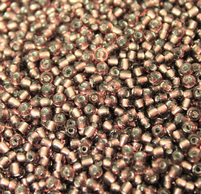 3mm Seed Beads ~ 20g ~ Silver Lined Amethyst