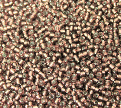 3mm Seed Beads ~ 20g ~ Silver Lined Amethyst