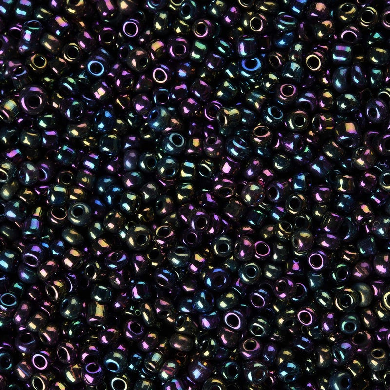 2mm Glass Seed Beads ~ 20g ~ Iris Purple
