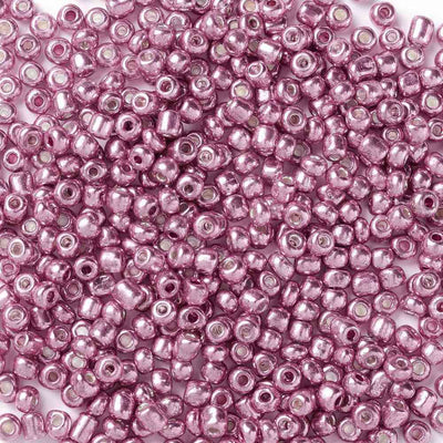 4mm Seed Beads ~ 20g ~ Metallic Pink