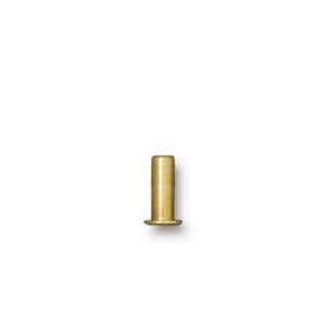 TierraCast Eylets ~ Pack of 10 ~ Bright Brass ~ 6.8mm x 2mm