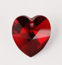 Swarovski Crystal Heart ~ 10mm ~ Siam AB