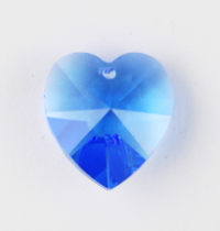 Swarovski Crystal Heart ~ 14mm ~ Sapphire
