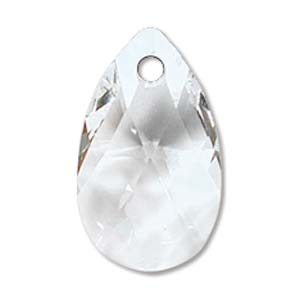 Swarovski Crystal Pear Pendant ~ 22mm ~ Crystal