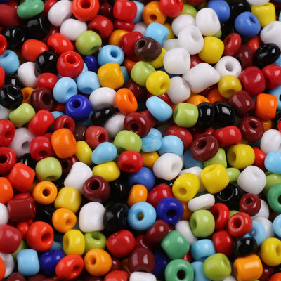 4mm Seed Beads ~ 20g ~ Mixed Opaque Colours