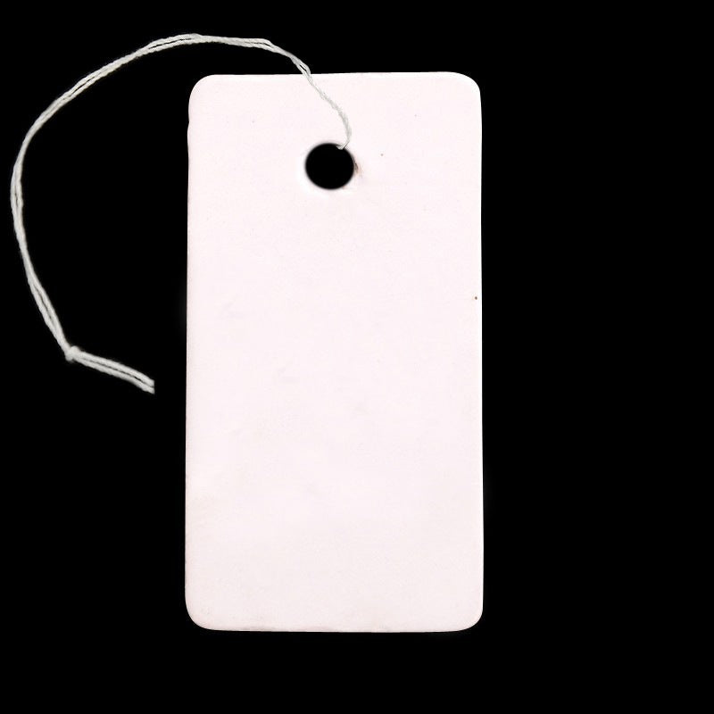 20 x Paper Price Tags  - White - 23x12mm