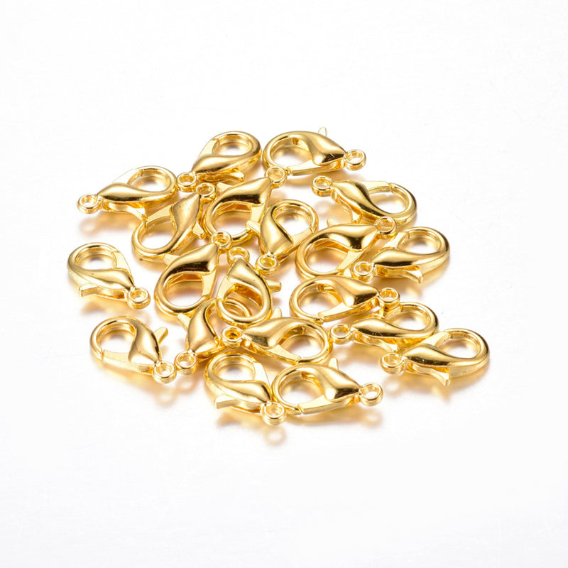 10mm Gold Plated Lobster Clasp ~ Lead and Nickel Free