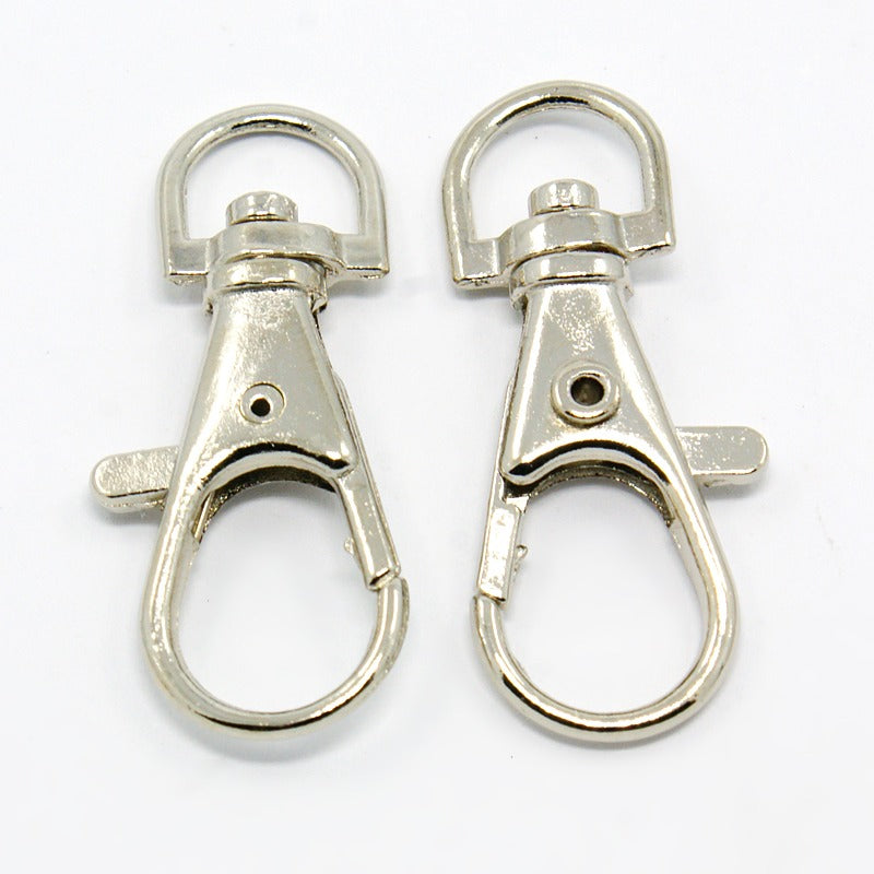 1 x Rhodium plated Trigger Clasp ~ 35mm ~ Lead and Nickel Free