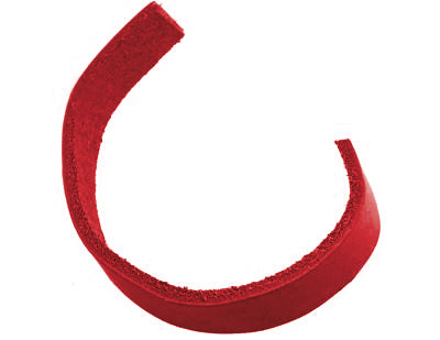 Imitation Leather Cord ~ Red ~ 15x1.5mm ~ Pre cut 1 Metre