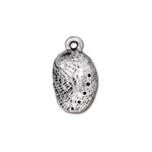 TierraCast Abalone Shell Charm ~ Antique Silver