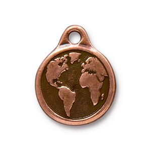 TierraCast Earth Pendant ~ Antique Copper