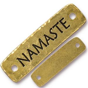TierraCast Namaste Link ~ Antique Gold