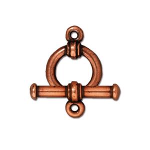 TierraCast Bar & Ring Toggle Clasp ~ Antique Copper