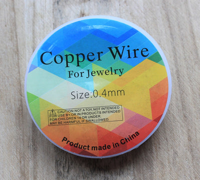 0.4mm (26 Gauge) Silver Plated Copper Craft Wire ~ 12 Metres