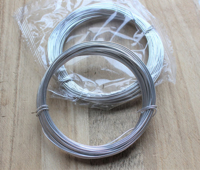 1mm Aluminium Craft Wire ~ 10 Metres ~ Silver Colour