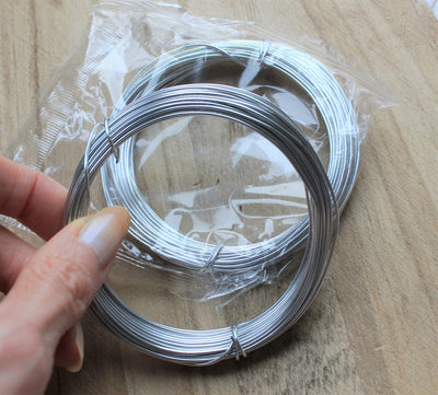 1mm Aluminium Craft Wire ~ 10 Metres ~ Silver Colour