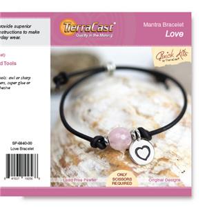 TierraCast Mantra Bracelet Quick Kit ~ Love Bracelet