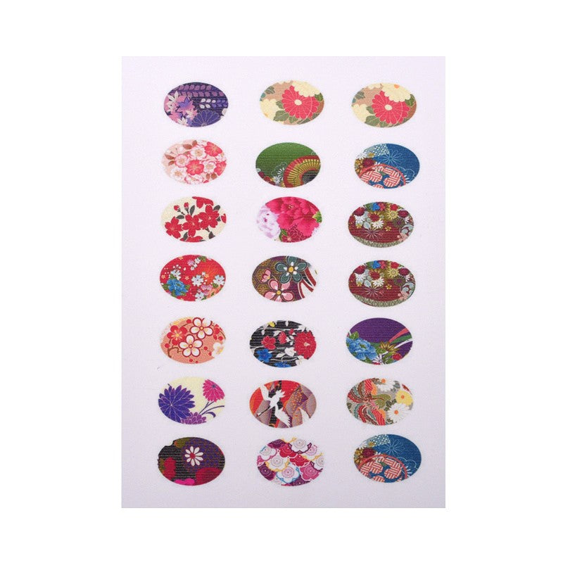 1 Sheet x Pictures For Making 18x13mm Glass Cabochons ~ 21-28 pictures-sheet  ~ Flowers