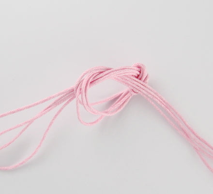 Pale Pink Cotton Waxed Cord ~ 1mm ~ 1 Metre
