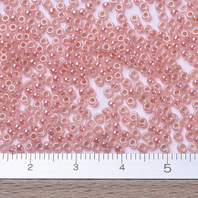 11/0 Miyuki Seed Beads ~ Carnation Pink Ceylon (0535L) ~ 10g