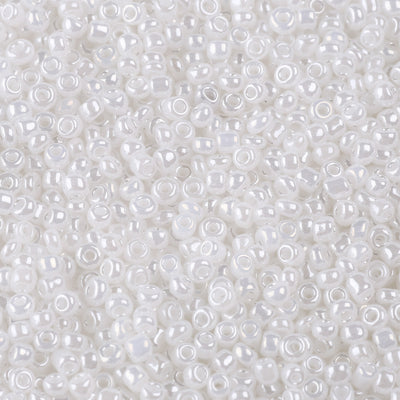 2mm Seed Beads ~ 20g ~ Ceylon White