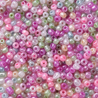 4mm Seed Beads ~ 20g ~ Mixed Pastel Colours