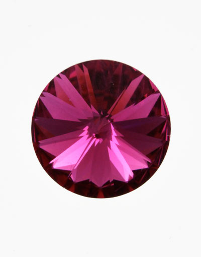 Swarovski Crystal Round Rivoli Stone ~ 12mm ~ Fuchsia