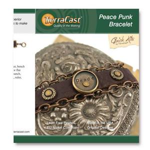 TierraCast Quick Kit ~ Peace Punk Bracelet