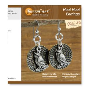 TierraCast Quick Kit ~ Hoot Hoot Earrings