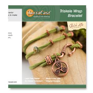 TierraCast Quick Kit ~ Triskele Wrap Bracelet