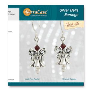 TierraCast Quick Kit ~ Silver Bells Earrings