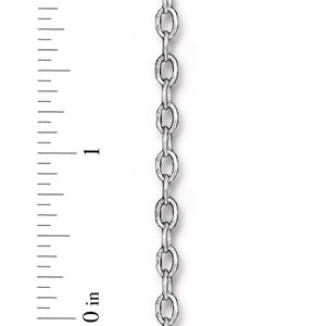 TierraCast Brass Cable Chain ~ 6 x 4mm Links ~ Imitation Rhodium ~ Sold per inch