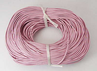 Chinese  Leather Cord ~ 2mm wide ~ Pale Pink ~ Priced by the metre