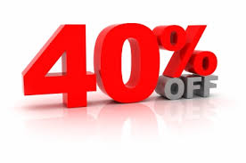 40% OFF Selected Items