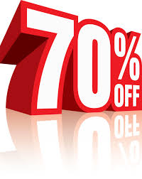 70% OFF Selected Items