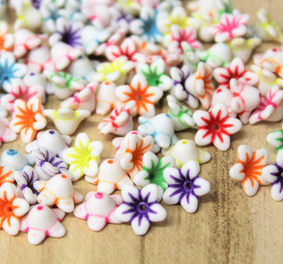 acrylic bead caps mix