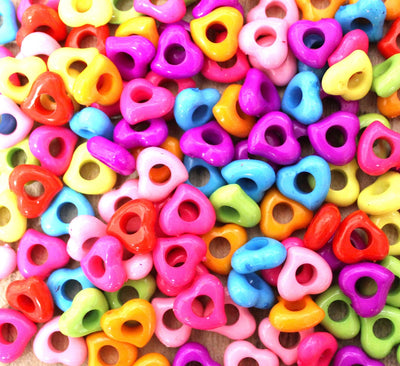Heart shaped beads mix
