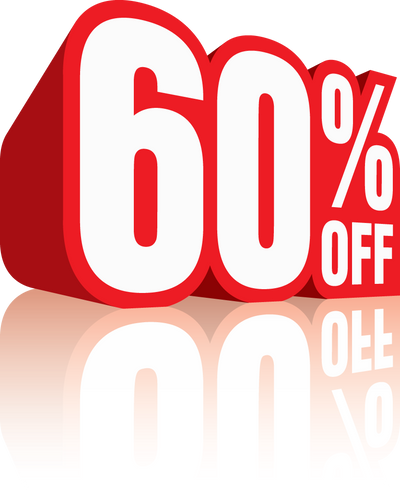 60% OFF Selected Items