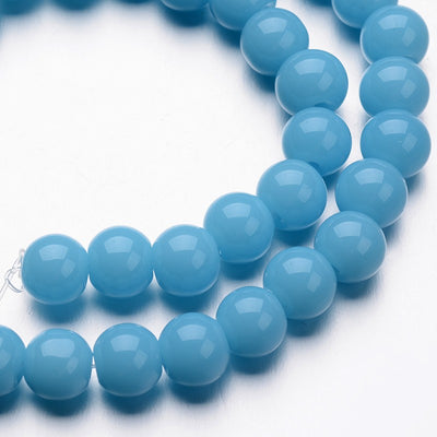 4mm Plain Glass Beads