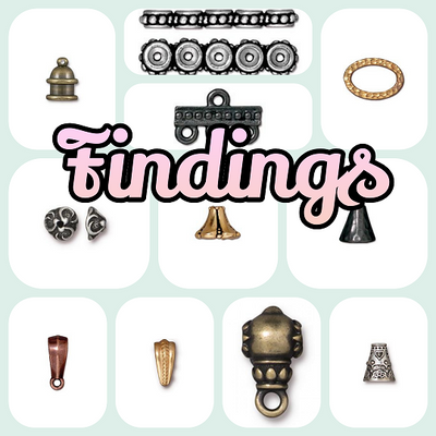 Findings (Bead Caps, Bails, Cord Ends, etc.)