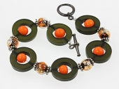 Orange & Black ~ Circles